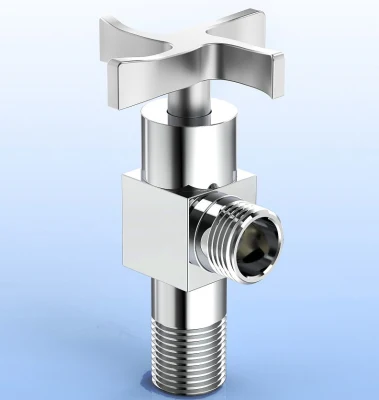 Tamaño de válvula de ángulo de latón forjado 1/2X1/2 pulgadas para ventas